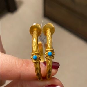 NWT Gold hoop earrings